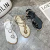 Casual Shoes Outdoor Fashion Flat Women's Sandals 2024 Summer Lightweight And Versatile Beach Non-Slip Roman Large Size 42