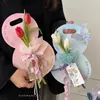 Present Wrap 3sts Valentine's Day Flower Packaging Hand-Held Box Round Single och flera högkvalitativa lådor