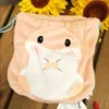 hamster Pattern Drawstring Bag 17cm Plush Sundries Storage Bag Mini Portable Cosmetic Bag Toiletry Carto Animal Coin Purse C3fj#