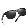 Sunglasses European American Style For Women Square Shape Anti-reflective Men's Driving Travelling Female Sun Glass