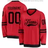 Customized Ice Hockey Jerseys Can Be Customized for School Club Moisture Wicking and Quick Drying Rugby Team Uniforms