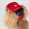 Vestuário para cães Chapéu para animais de estimação leve Boné de beisebol ao ar livre Headwear Ear Holes Design Easy-wearing Sunhat Acessórios