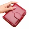 het försäljning plånbok kort plånbok pu kvinnors handväska zipperbutt handväska röd liten plånbok mynt cartera r2i0#