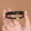 Bangle smycken Dubbelskiktarmband transparent naturligt mode rent glas kinesisk charm utsökta 58-62mm man