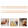 Baguettes de cuisine portables en bois de bambou, rangement de cuisine, 2 paires de baguettes longues en bois de bambou pour lave-vaisselle