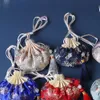 Style chinois vide Sachet sac à main pochette cordon femmes gland bijoux sac de rangement multicolore broderie tissu bijoux pochette x431 #