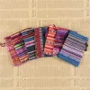 Ethnic Cott Rands Pocket Drawstring Bag Coin Purse Påsar Mey Holder Pouch 1pc Random Gifts Jewelry Candy Organizer Bags Y58Q#