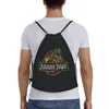 Jurassics Parks Sac à dos à cordon Femmes Hommes Sport Gym Sackpack Pliable Dinosaur World Sac de formation Sack f8LC #