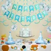 Feestdecoratie 24-delig Set voor verjaardag Duidelijke ballonnen Banner Confetti Transparant Gelukkig