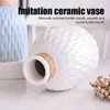 Vases Modern Plastic Vase Flower Pot Basket Nordic Home Living Room Decoration Ornament