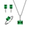 Stud Earrings STL Zhenchengda Minimalist And Versatile 5 7mm Emerald Cut For Women