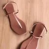 Slippare 2024 Casual Flat Bottom Woman's All-Match Beach Sandals Flip-Flops Summer Belt Soft Thin Combination