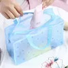 creative Translucent Waterproof Cosmetic Bag Portable Travel W Bag Bathroom W Kit Toothbrush Pouch Organizer Makeup Case F10f#