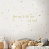 Adesivos de parede criativo sólido noite estrela para crianças decoração berçário decalques estética bebê quente mural