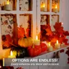 LED Electronic Candle lamp Timer Remote Rechargeable Candle Flickering Flames Valentines day Birthday Home Decoration Tealights 240326