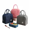 thermal Lunch Dinner Bag Canvas Handbag Picnic Cooler Bag Travel Breakfast Box School Children Cvenient Lunch Bag Tote Food Ba 85J9#