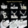 Nr 1 Fabriek Vvs Moissanite Diamanten Hanger Ketting Iced Out Hip Hop Brief Naam Hanger Ketting voor Mannen Custom Fijne sieraden