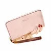 forever Young Wallet Women Lg PU Standard Wallets New Retro Female Smooth Zipper Purse Lady Wrist Bag Card Pockets 53HG#