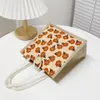 bolsa de estilo japonês para saco de presente casual em linho casual fi fi frinha saco de lojas de impressão Mulheres bolsa de menina portátil y5jh#