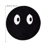 Carpets Funny Cute Doormat Black Round Carpet Bedroom Bedside Household Creative Small Thin Throw Blankets For Couch