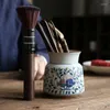 Teaware set Pomegranate Tea Set Ceramic Chinese Ceremony Accessories Vines Storage Cha Ze Canister Utensils Pen Case