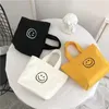 Tote Lunch Shopper Eco Bag Organizer Pouch Canvas Summer återanvändbar butiksväska kvinnors nekaire söta kawaii lunch för kvinnor k4og#