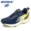 Chaussures décontractées BONA Style hommes course maille tissage supérieur Sport ventiler Jogging marche baskets à lacets