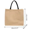 Vintage Women Shop Bags Linen Tote Shopper Purses Sarge Summer Beach Handväskor Portable Eco High Capacity Top Handle 79W5#