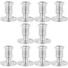 Titulares de vela 10 PCs Base eletrônica Decoração decorativa Decorações de mesa de casamento Centro de castiça