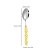 Forks Easy To Clean Stainless Steel Spoon Smooth Touch Pearl Handle Tableware Dessert Very Durable Household Essentials