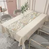 Tovaglia Nordic Geometrico Fiore Rettangolo Tovaglia Cucina Tavolo da pranzo Decorazioni Tovaglie in tessuto impermeabile Decorazioni per feste Y240401