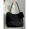 Nero Nyl Borse a tracolla da donna Fi Tracolla larga Casual Tote Pack Semplice All-Match Borsa da pendolarismo femminile V6yi #