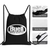 Buell Cafe Racer Racing Logo DrawString Bags 체육관 가방 최신 창조적 인 상점 가방 야외 실행 Z2AQ#