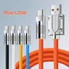 120W 6A supersnabb laddningskablar USB C Typ C Micro Liquid Silicone Cable Snabbladdning för Samsung S10 S20 S22 S23 HTC LG 1M 3ft