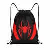 Schattige Spin DrawString Tas Mannen Vrouwen Opvouwbare Gym Sport Sackpack Dier Training OpSlag Rugzakken D4KQ#