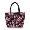 Sac à bandoulière pour femmes à imprimé floral, sac de magasin pour dames de grande capacité, sac à main de voyage écologique réutilisable, sac de livre pour écolier D8RO #