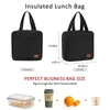 Aobos Fi Portátil Isolado Canvas Lunch Bag Thermal Food Picnic Lunch Bags para Mulheres Homens Sólidos Cooler Lunch Box Bag Novo y0V5 #