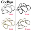 100pcs Metal D Anneaux Half Circle Ring Back Mardware for Bag Sac Sacse Sackepack Belt Accessoires de 10 mm-50 mm