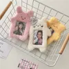 student ID Card Cover Photocard Holder Idol Photo With Keychain Pendant Card Case Protective Case Cat Rabbit Photo Sleeve Girl c2hh#