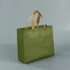 durable avec poignée bricolage vert bleu N tissé fourre-tout sac cadeau sac à main Ecobag Eco sac d'épicerie O10J #