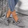 Scarpe casual 2024 Taglia grande 43 Sandali moda tutto-fiammifero da donna Tacchi alti semplici ed eleganti
