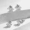 Orecchini classici di Mossanite Gioielli di lusso in argento sterling 925 VVS Moissanite con diamanti Orecchini con perno per uomo Donna