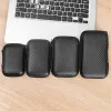 Mini saco de armazenamento EVA impermeável Bluetooth Earphe Data Cable Travel Organizando Ctainer Zipper Bags Fi Black Storage Case T6iv #