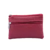 Fi Porte-monnaie en cuir Femmes Petit portefeuille Porte-monnaie Mini Zipper Mey Sacs Portefeuilles de poche pour enfants Porte-clés H3s8 #