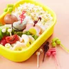 Disposable Flatware 16pcs Cartoon Fruit Fork Toothpicks Cute Animal Food Selection Mini Lunch Box Decoration Children's Supplement Tool