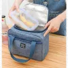 Przenośna torba na lunch Nowe termiczne izolowane pudełko na lunch TOTE Cooler torebka Bento Torebka obiad Ctainer School Storage Torby M7AG#