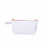 DHL100 st resa toalettartikar påse blyerts blank diy kosmetisk väska med blixtlås 22*13*4,5 cm e5pi#