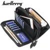 Baellerry Men's LG Purse Men Wallet double Zipper Men Clutch Wallets Busin大容量高品質ブランド男性財布b1j7＃