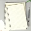 A4 Frosted Transparent Coil Book Journal Notebook Hardcover Cardboard Grid Dot Spiral Note Sketchbook Student Stationery Supply