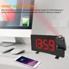 Bordklockor LED Digital Clock Projection Larm Desktop Elektronisk med radio